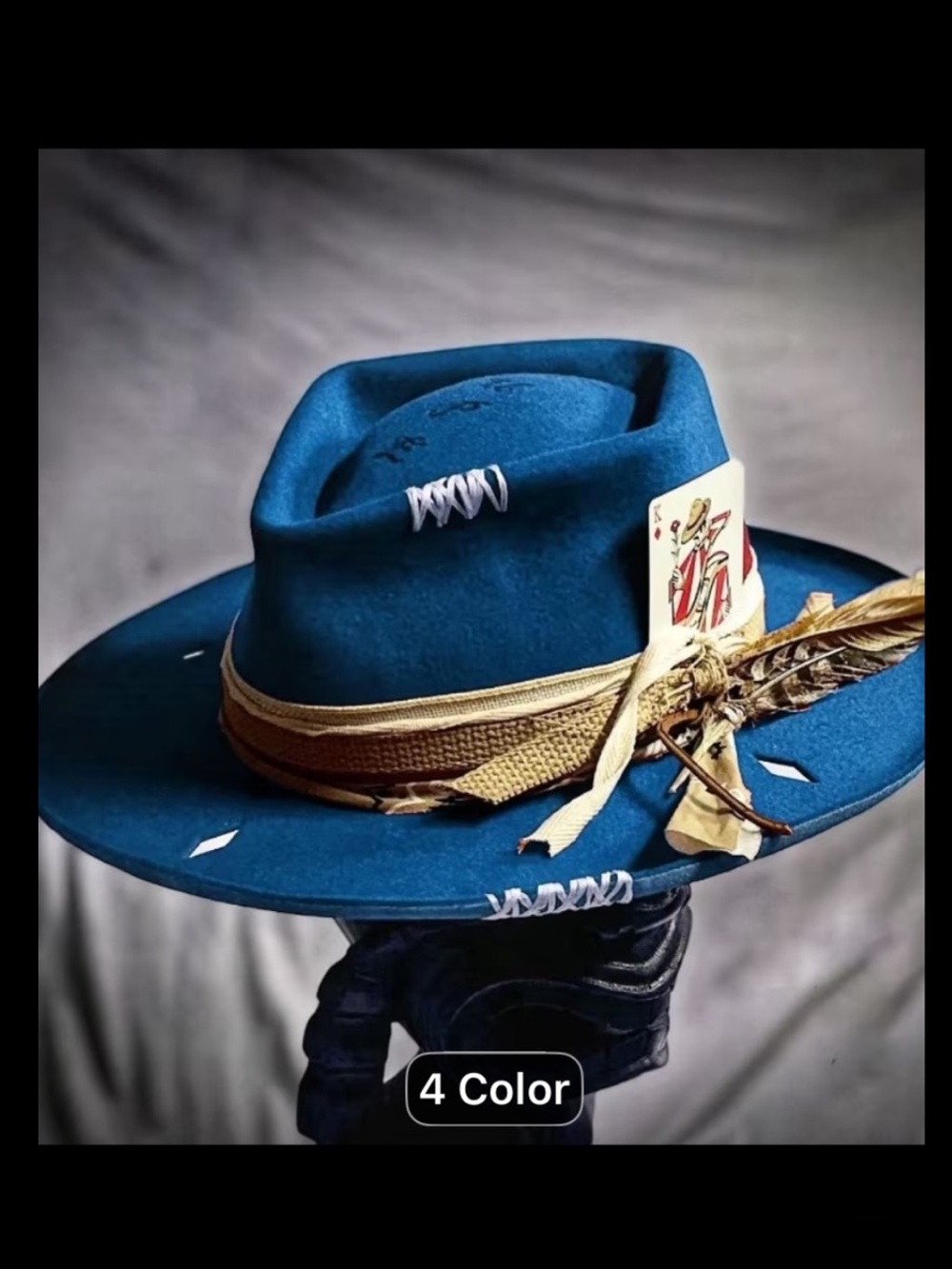Coming Soon Unisex Wool Flat Brim Jazz Hats, Pleated Wide Brimmed.